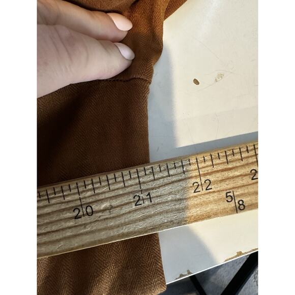 Evereve L Women Alexa Double Breasted Linen Blazer Unlined Padded Shoulder Z26 - Picture 7 of 11